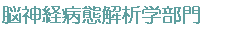 高次機能部門(医学連携)