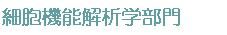 細胞機能解析学部門(工学連携)